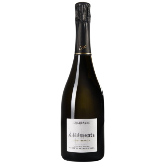 Hure Frères - 4 éléments pinot meunier - 2018 - Champagne Extra Brut Blanc de Noirs AOC wine bottle 750 ml