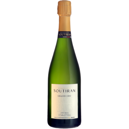 Soutiran - NV - Champagne Brut Blanc de Blancs AOC wine bottle 750 ml
