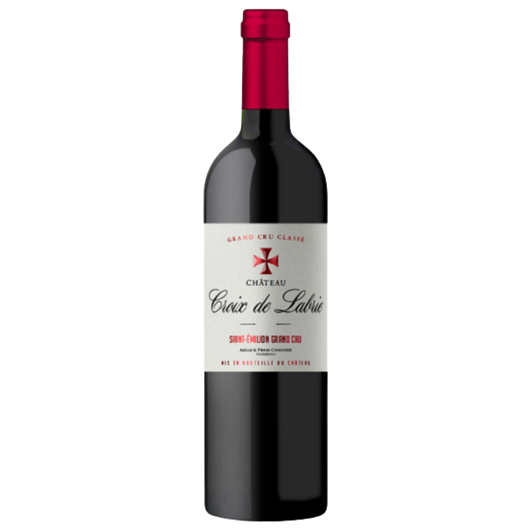 Château Croix de Labrie 2022 St Emilion wine bottle presented for online product listing _red_wine_bottle