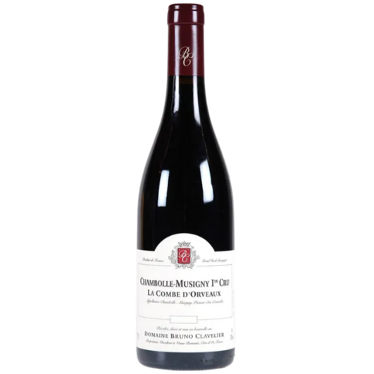 Domaine Bruno Clavelier VV 2020 Chambolle Musigny 1er Cru La Combe d'Orveau wine bottle presented for listing _red_wine_bottle