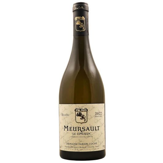 Domaine Fabien Coche Le Limozin 2022 Meursault wine bottle shown for product catalog _white_wine_bottle