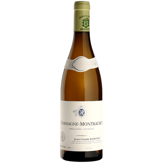 Domaine Ramonet André Jean Claude 2021 Montrachet GC wine bottle displayed for product catalog _white_wine_bottle