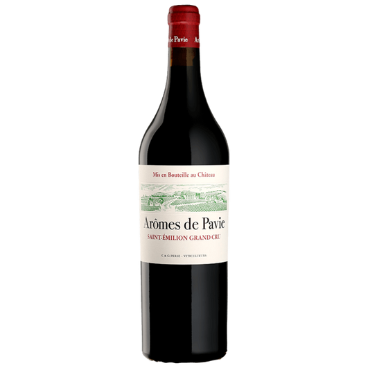 Château Pavie Arômes de Pavie 2022 St Emilion wine bottle shown for digital product listing _red_wine_bottle