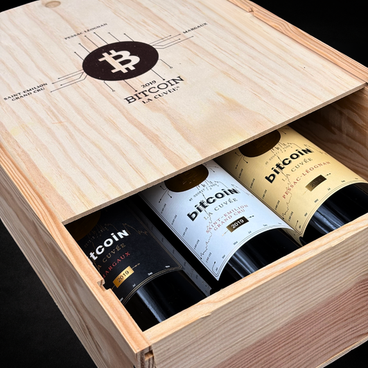 Bitcoin La Cuvée® 2019 Collection AOC wine bottle 750 ml