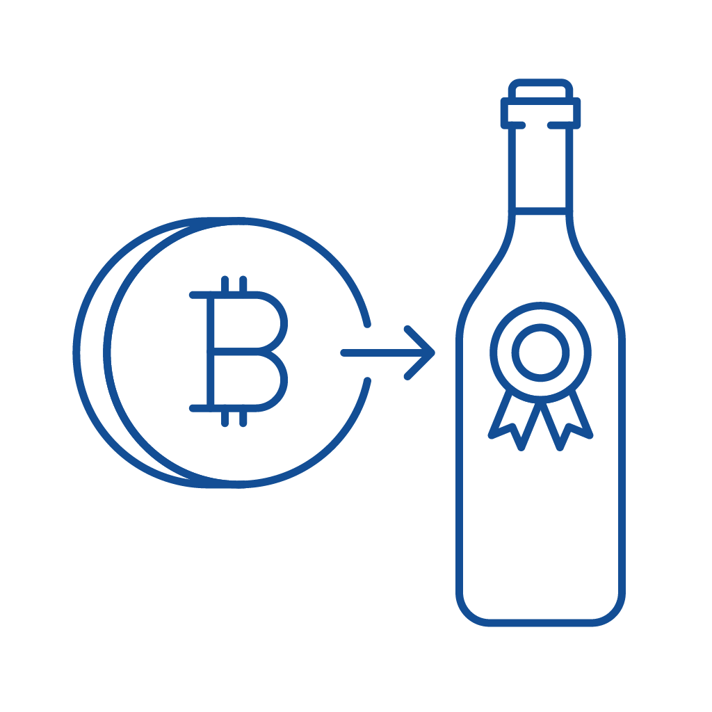Logos of the BTC Wine insurrance